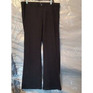 Betabrand Women’s Pull On Boot Cut Classic Dress Yoga Pant Black Size 2XL Long